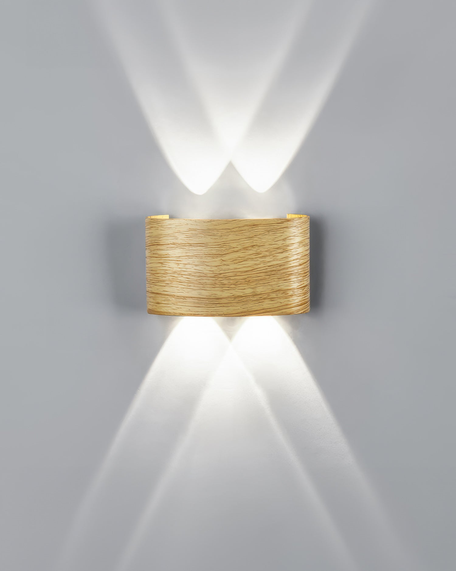 Aplique LED con veta de madera Lumina