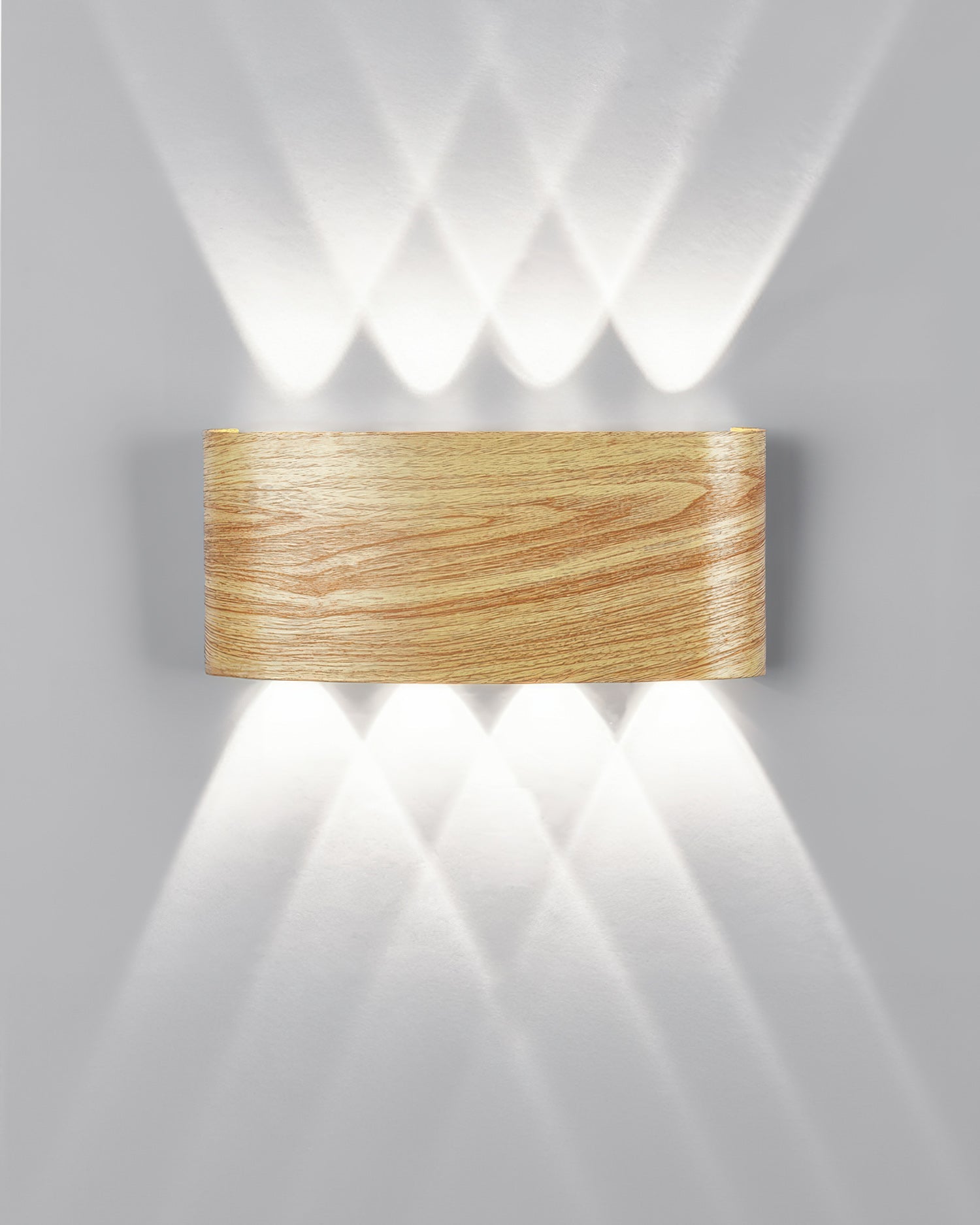 Lumina LED-Wandleuchte mit Holzmaserung