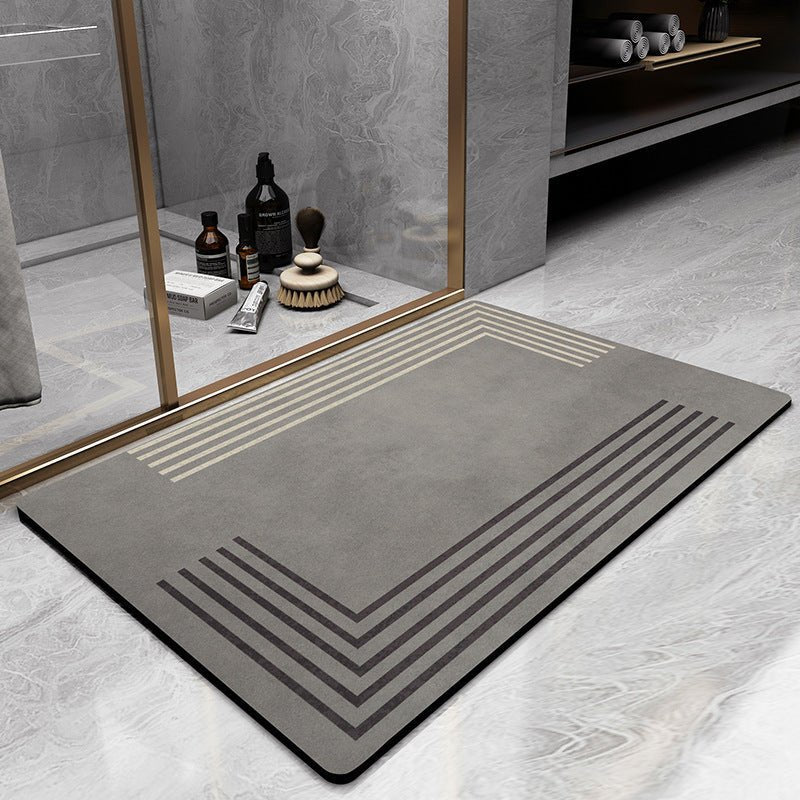 Tapis de salle de bain à séchage rapide à motifs