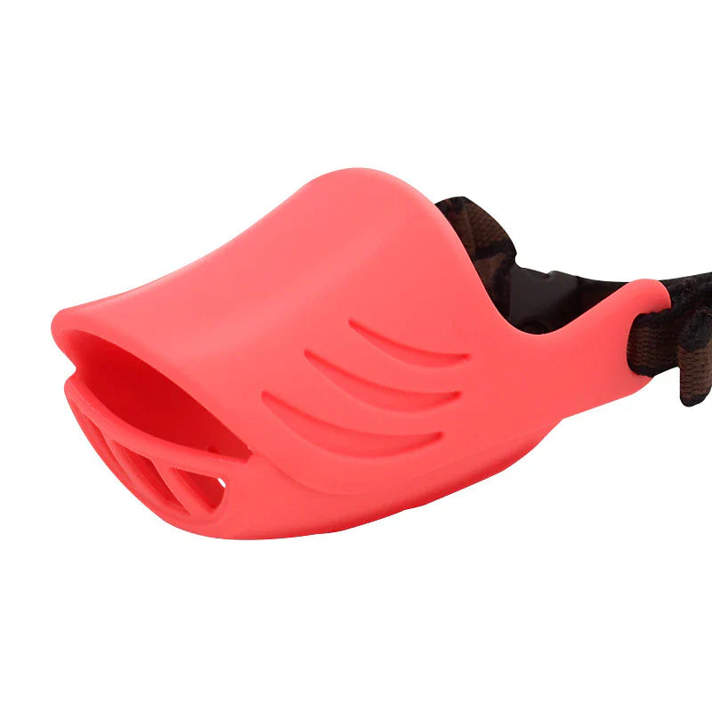 Muselière pour chien - Silicone souple aux couleurs vives