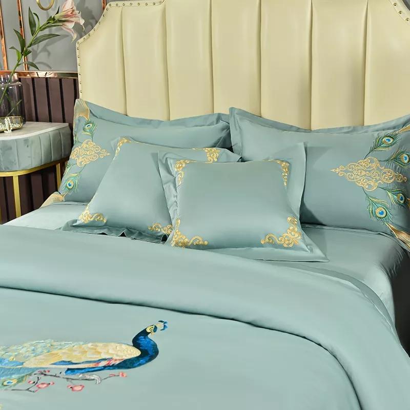 Peacock Duvet Cover Set (Egyptian Cotton, 600 TC)