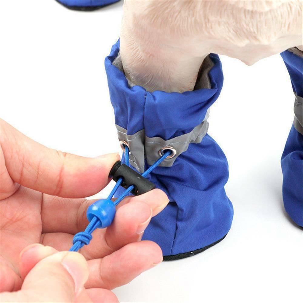 Bottes antidérapantes imperméables pour chiens avec réflecteur nocturne | Idéal pour toutes les conditions météorologiques