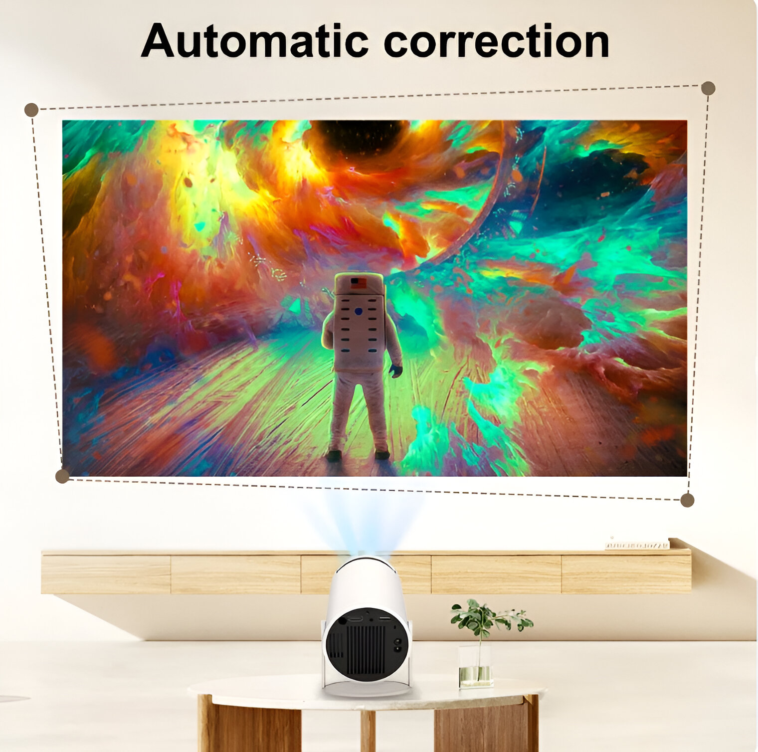 Proyector de Video Mini con WiFi6 y Bluetooth 5.0