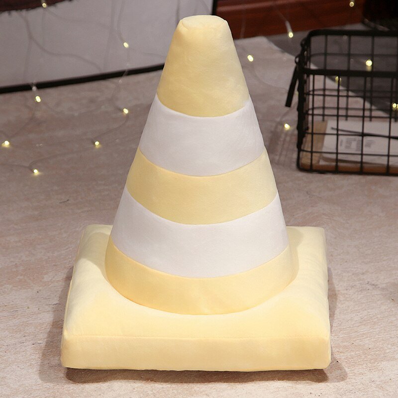 Plush 'Traffic Cone' Cosy Cushion