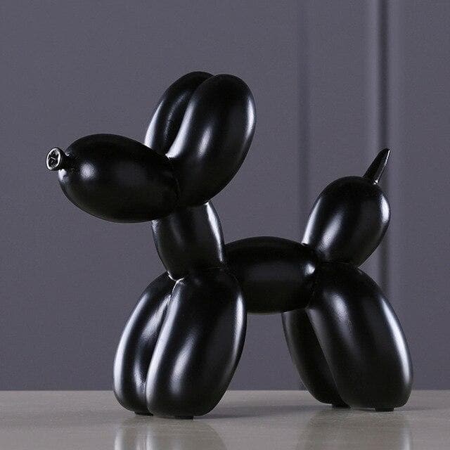 Scultura Cane Palloncino - Resina Fatta a Mano