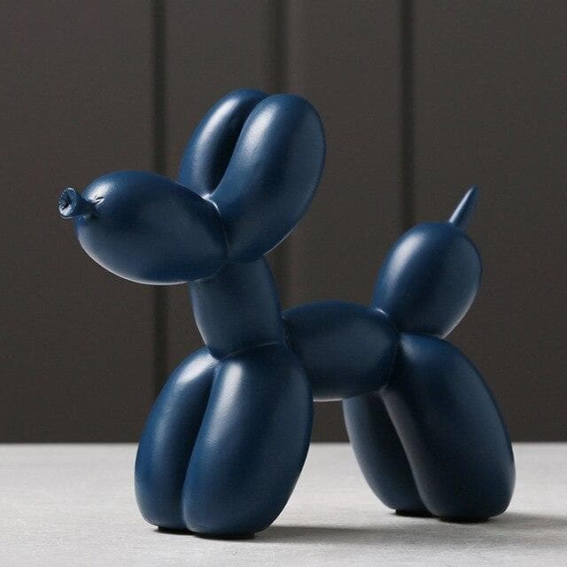 Scultura Cane Palloncino - Resina Fatta a Mano