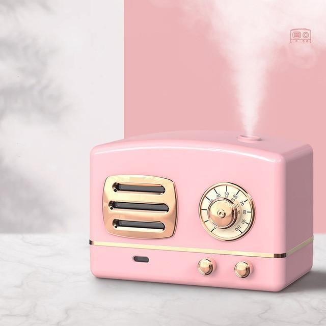 Humidificador difusor de aroma con radio retro