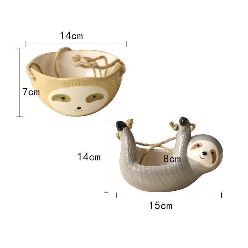 Sloth Keramisk Hengende Sukkulent Planter