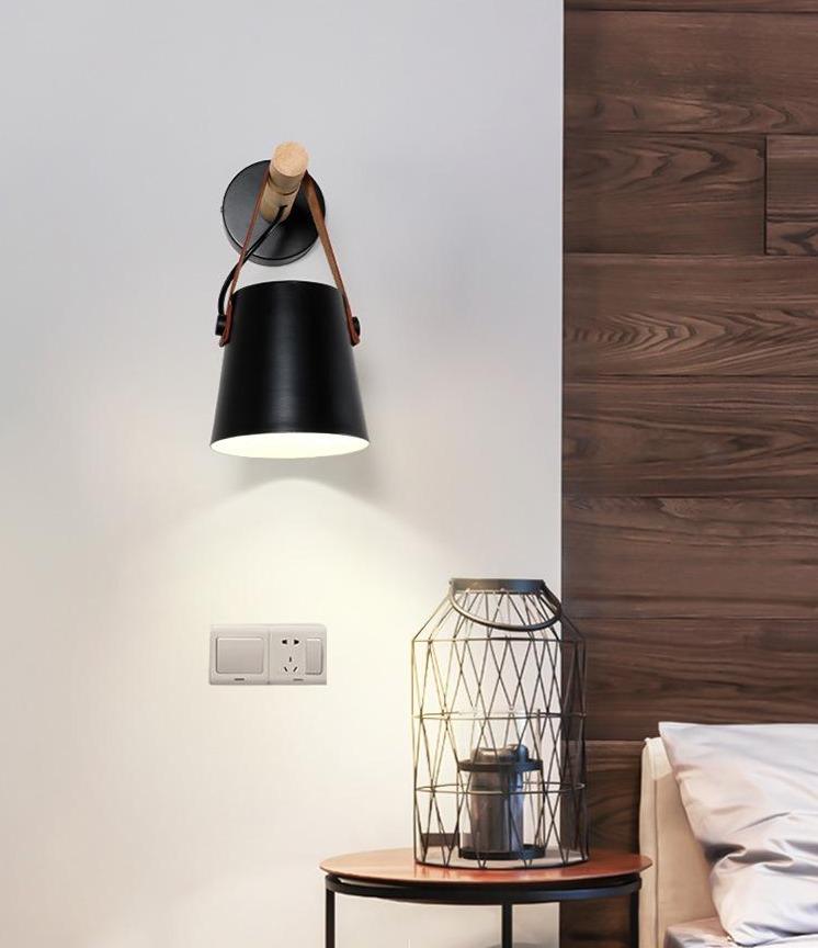 Wooden Nordic Hanging Wall Lamp