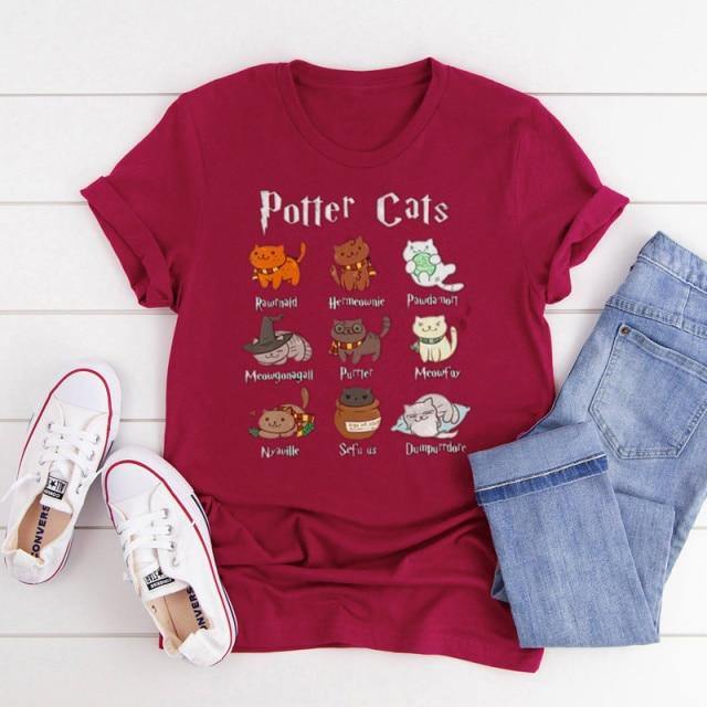 Potter-Katzen-T-Shirt