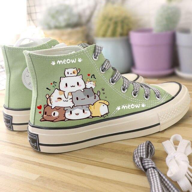 Flauschige Katzen-Miau-Sneaker