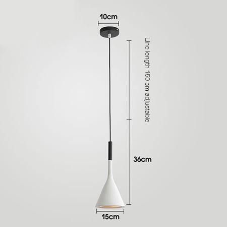 Luminaires suspendus en forme de cône nordique