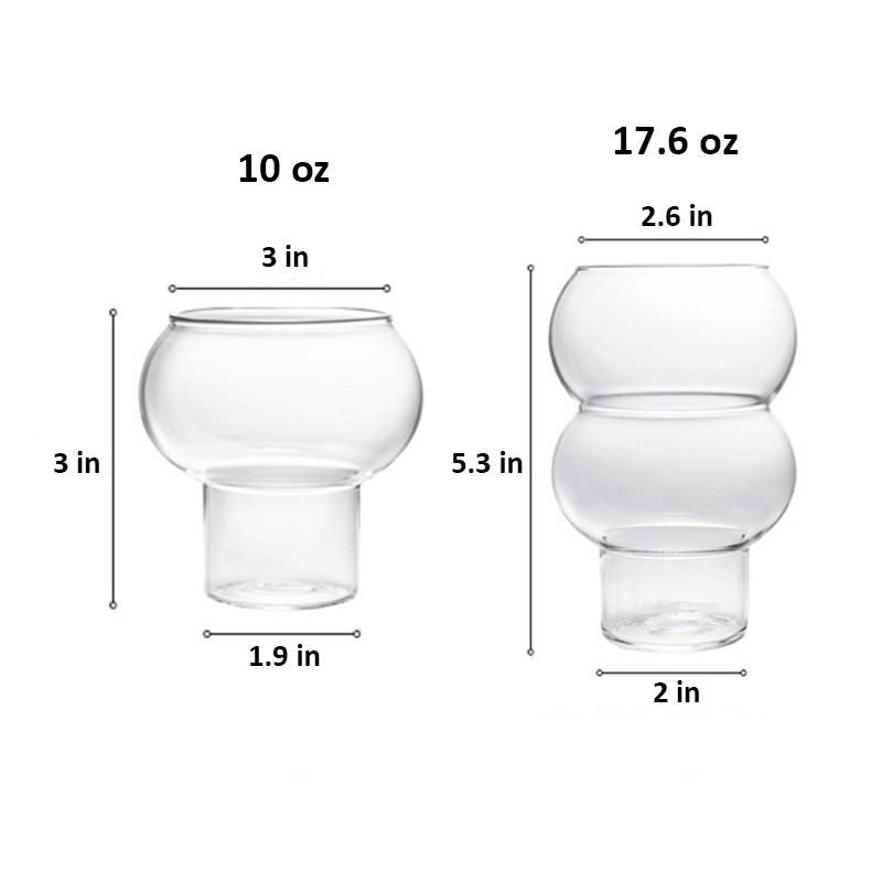 Klart dråbecocktailglas