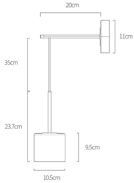 Murad Acrylique Suspension Luminaire Rond