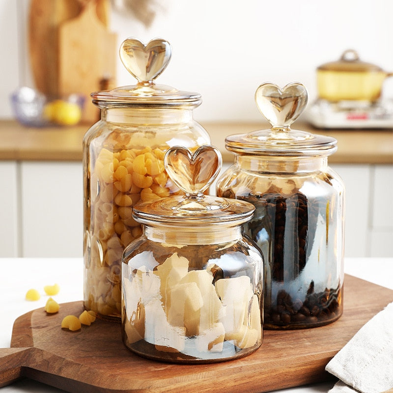 Farmhouse Airtight Glass Storage Container Jars