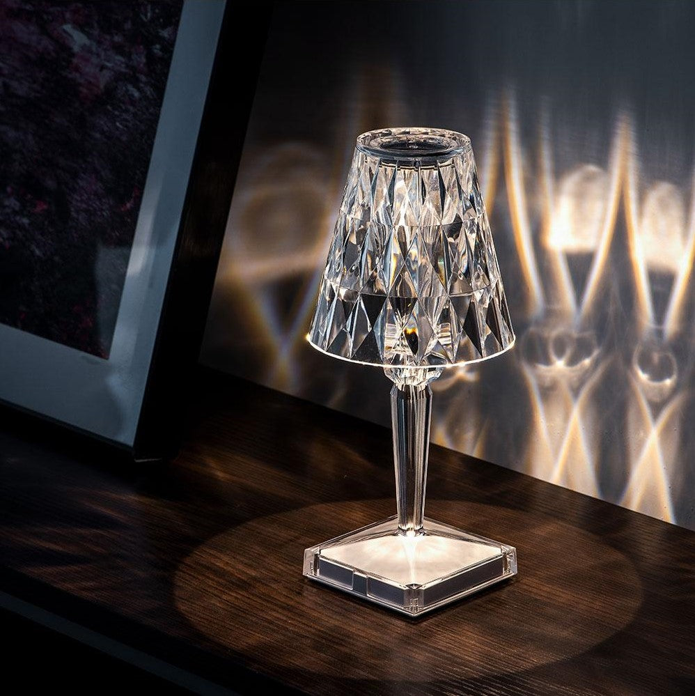 Lampe en cristal scintillante