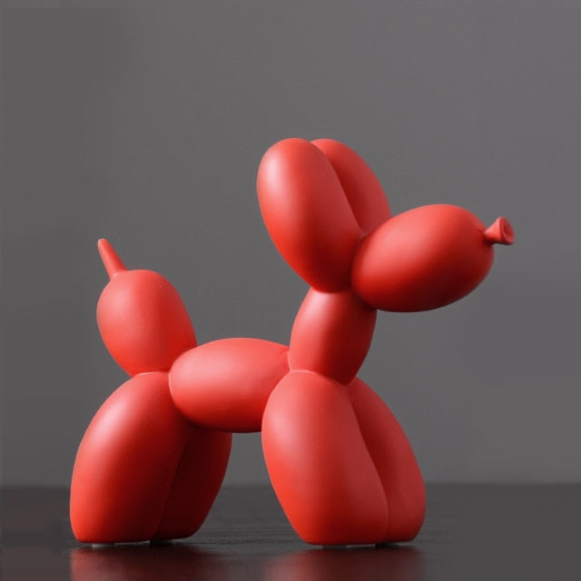 Figuras decorativas de perro con globos