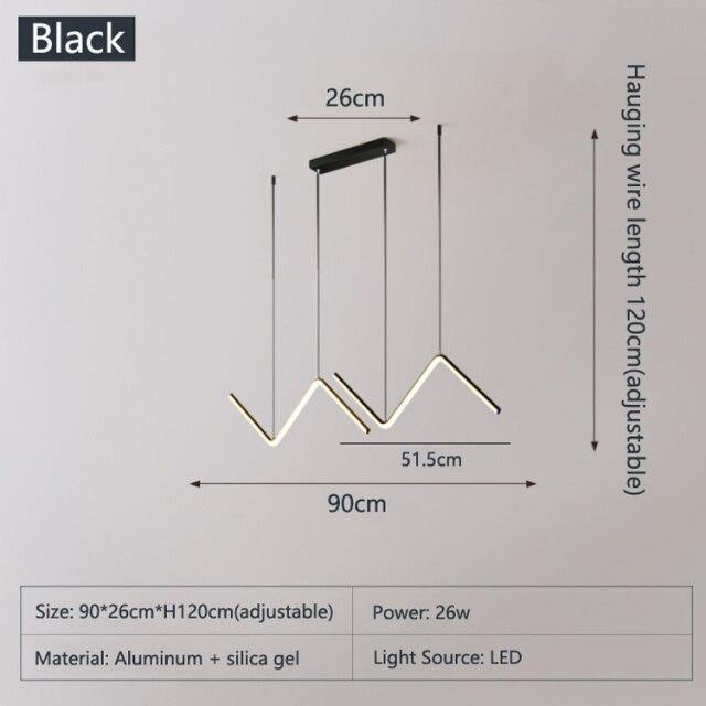 Lámparas colgantes LED triangulares