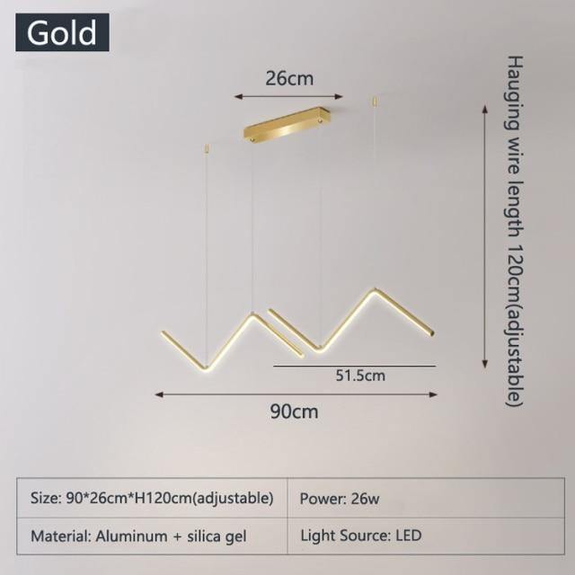 Dreieckige LED-Pendelleuchten