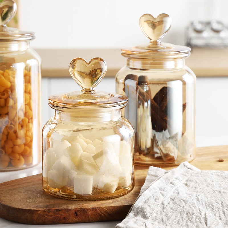 Farmhouse Airtight Glass Storage Container Jars