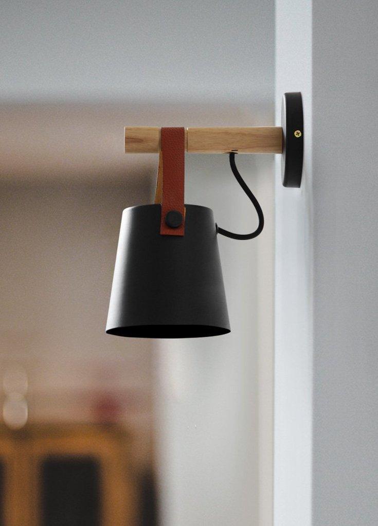 Wooden Nordic Hanging Wall Lamp