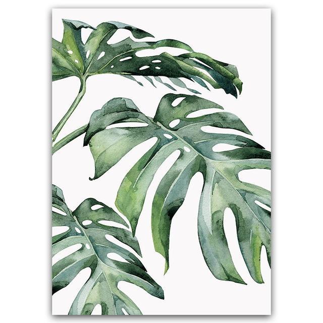 Groene bladeren | Canvas