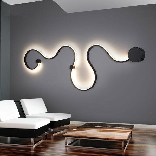 Modernes LED-Wandlicht aus Acryl