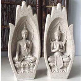 Lot de 2 figurines de Bouddha