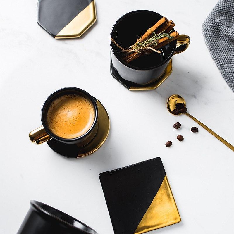 Nordic Geometric Ceramic Coaster