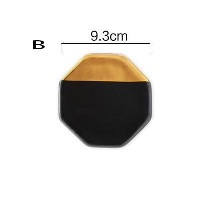 Noordse geometrische keramische onderzetter