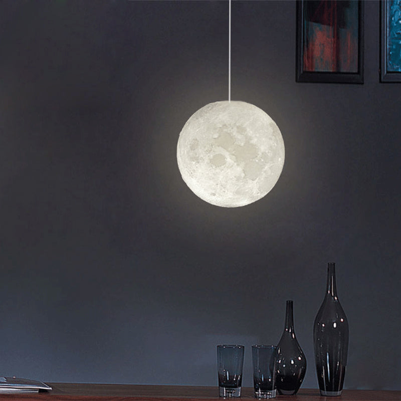 Lampe suspendue 3D pleine lune