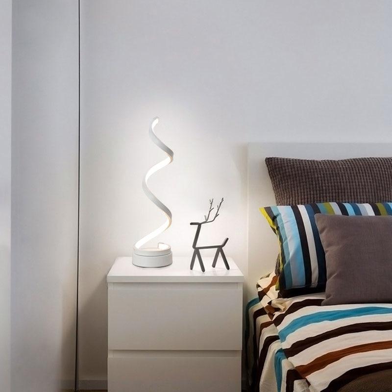 Modern 20W Spiral LED Table Lamp