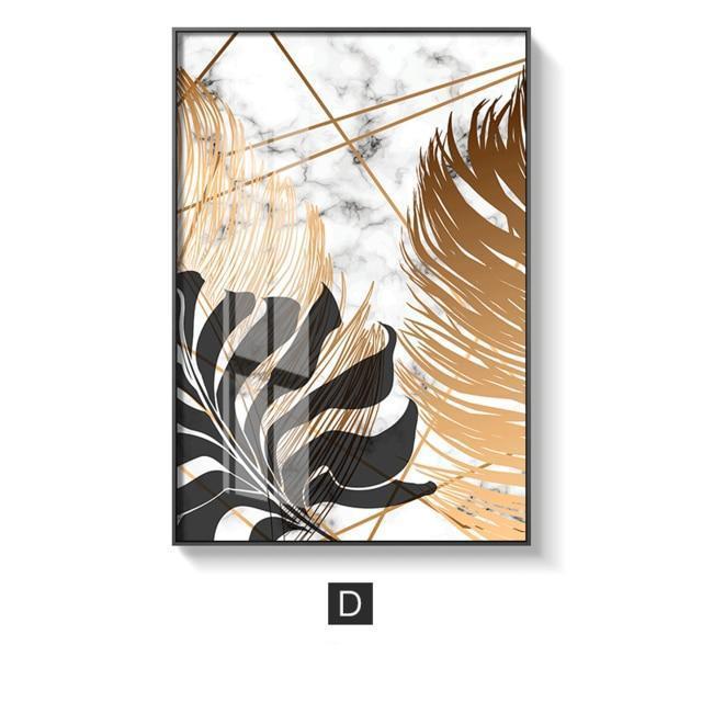 Noords Gouden Blad | Canvas