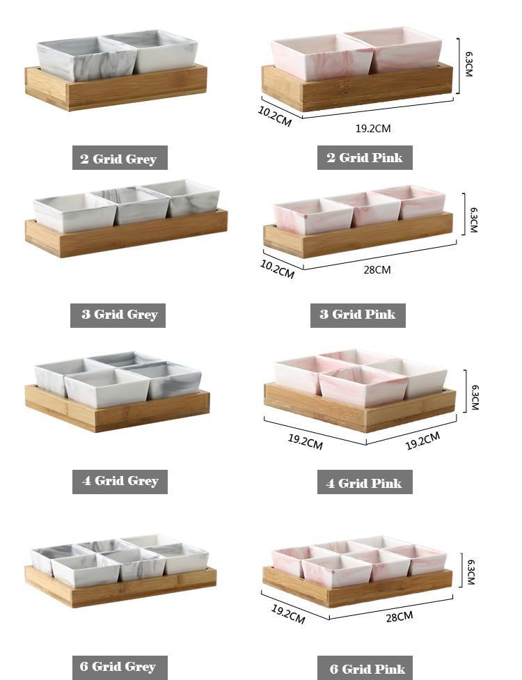 Plat de présentation de fruits en marbre