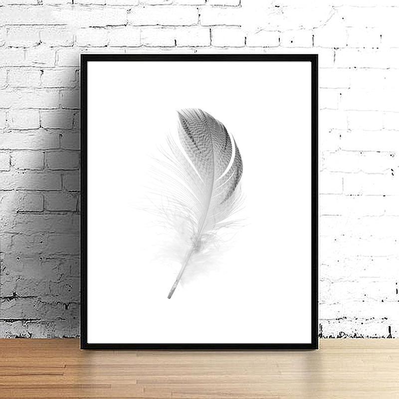 Minimalist Feather & Dandelion | Canvas