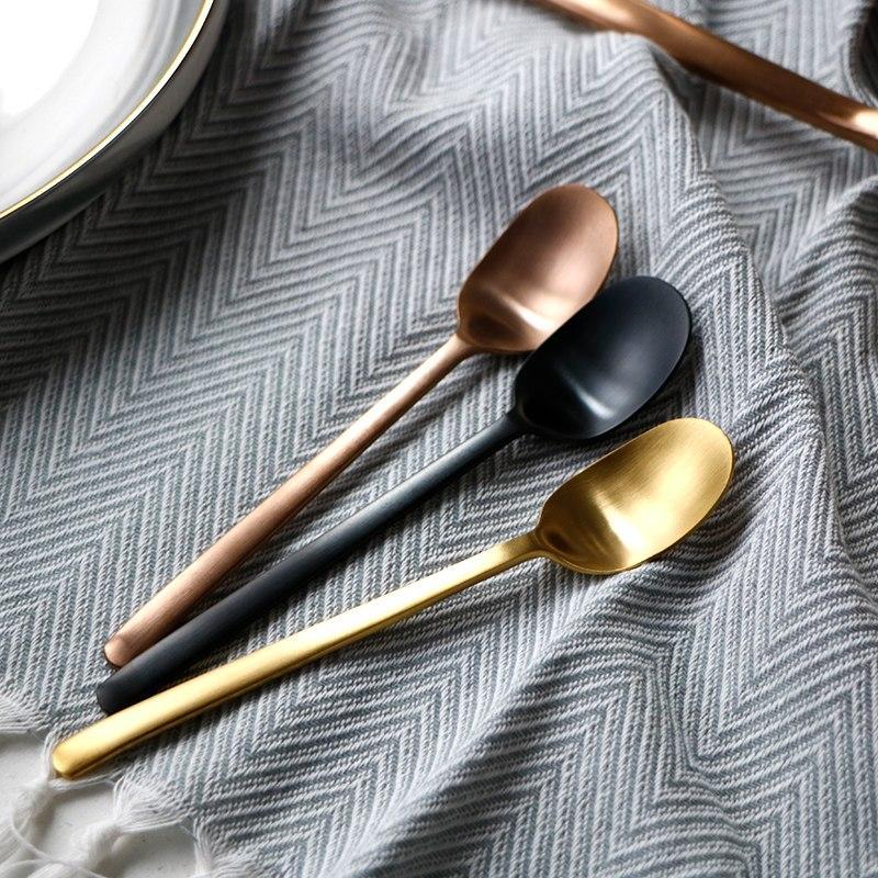 Black/Gold Cutlery Set