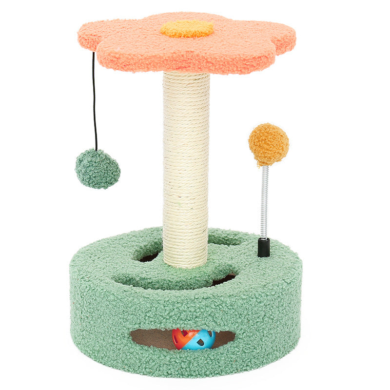 PurrPlay Deluxe Tower: Multifunktionell Cat Scratcher & Play Station