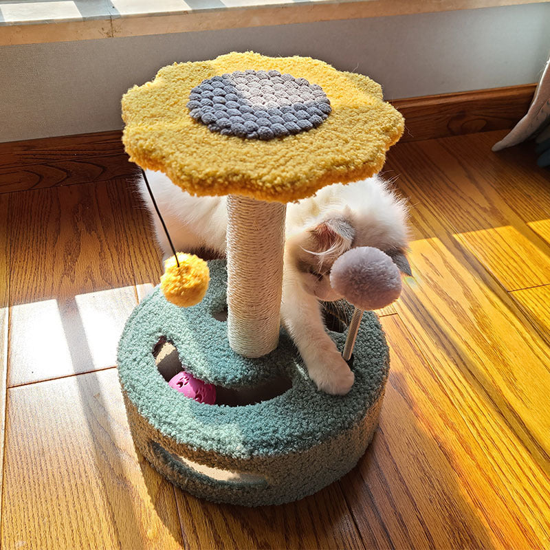 PurrPlay Deluxe Tower: Multifunktionell Cat Scratcher & Play Station