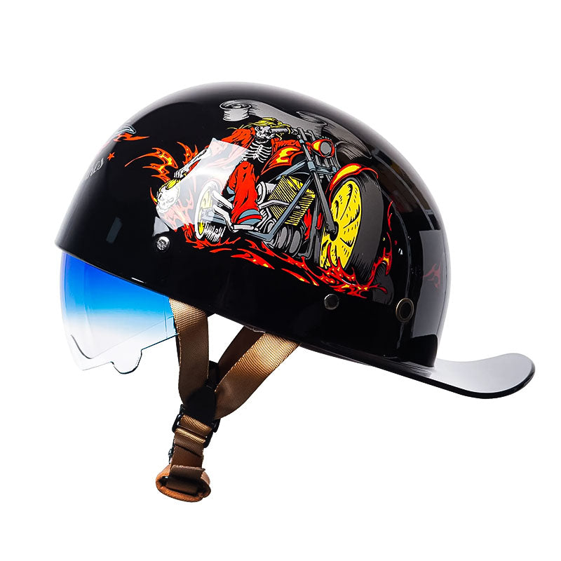 Motorrad-Baseballhelm - DOT genehmigt