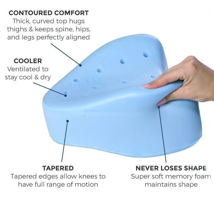 Orthopädisches Kniekissen mit kühlendem Memory Foam