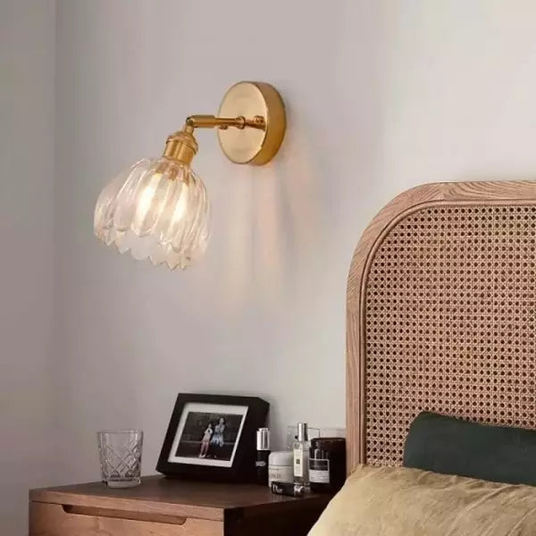 Retro – Wandlamp Glas Tulp knop