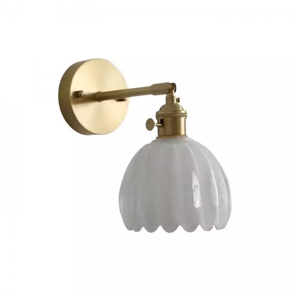 Retro – Lampada da parete in vetro Tulipano pulsante