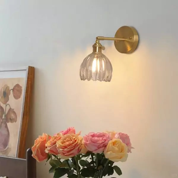 Retro – Wall lamp Glass Tulip button