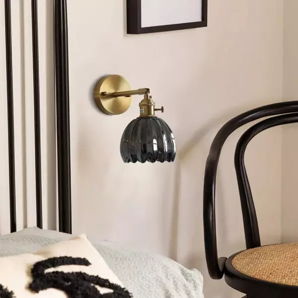 Retro – Wall lamp Glass Tulip button