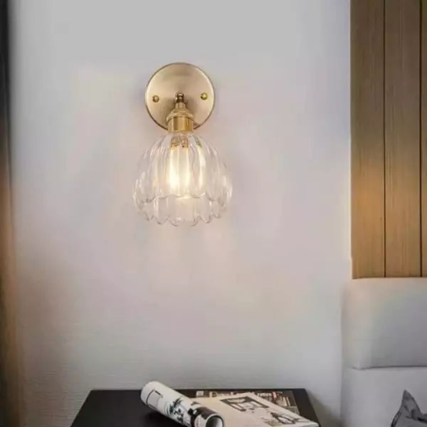 Retro – Wall lamp Glass Tulip button