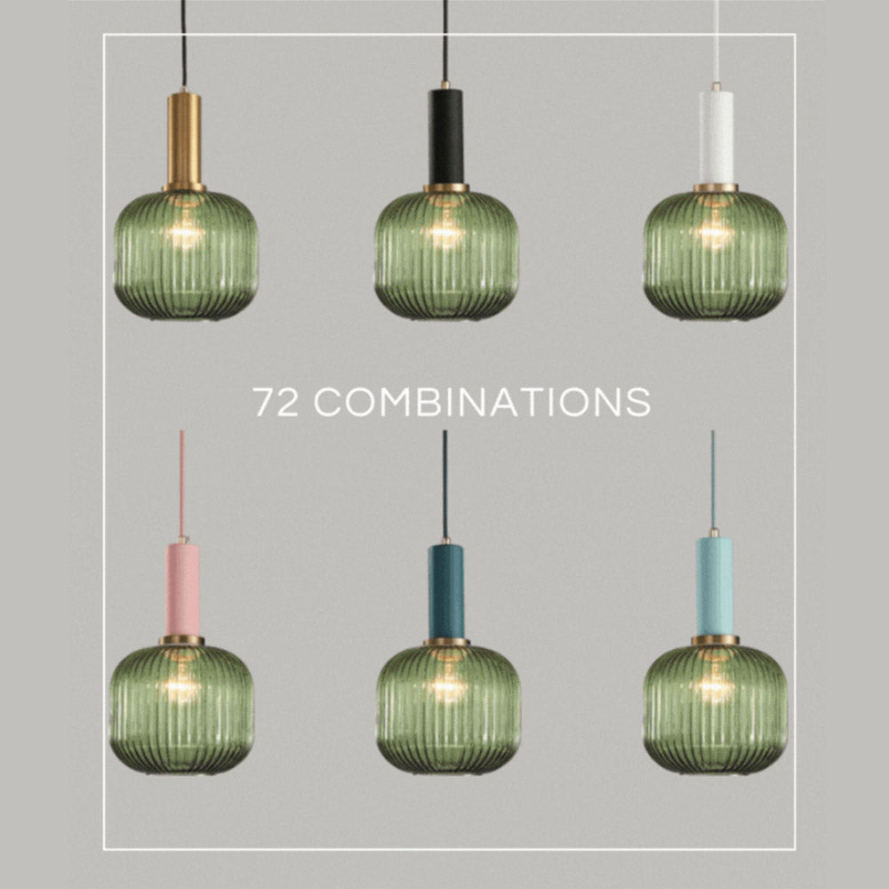 Nordic Fluted Glass Pendant Lights