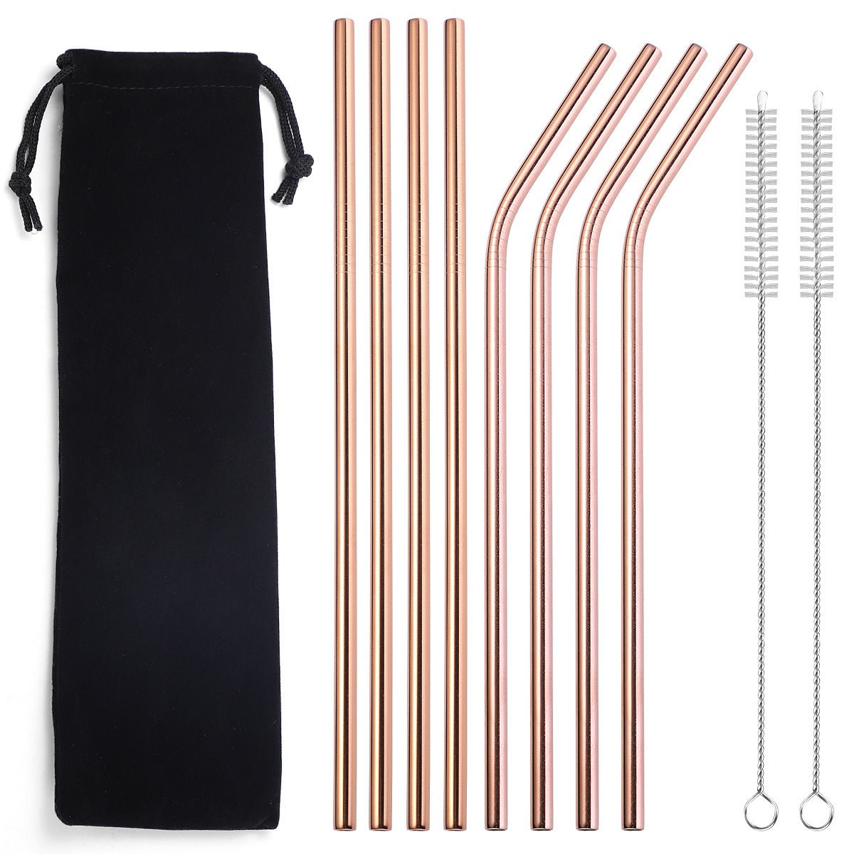 Reusable Metal Drinking Straws (8pc)