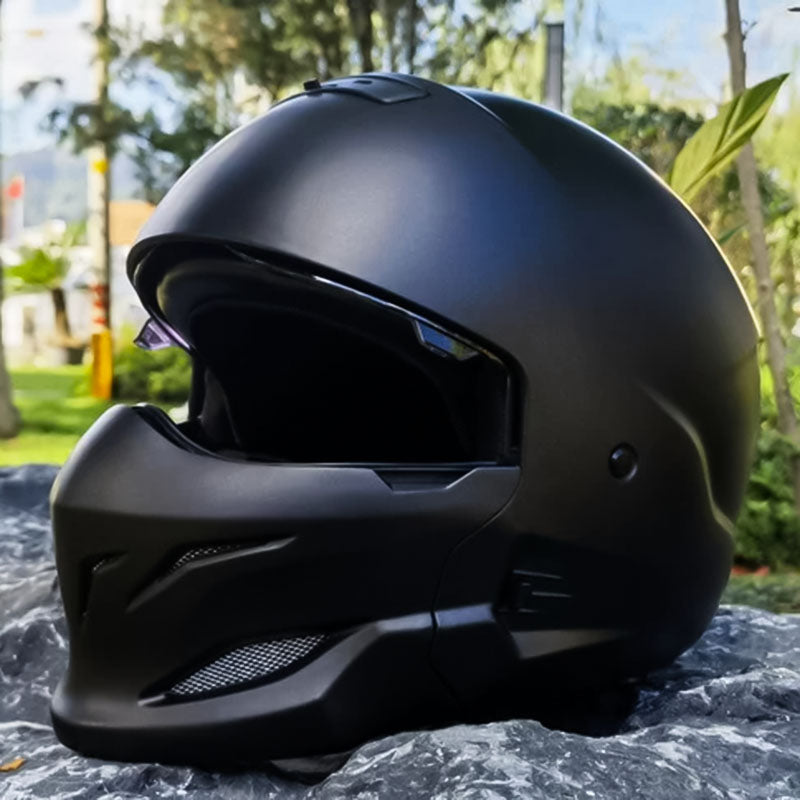 Piloten-Motorradhelm