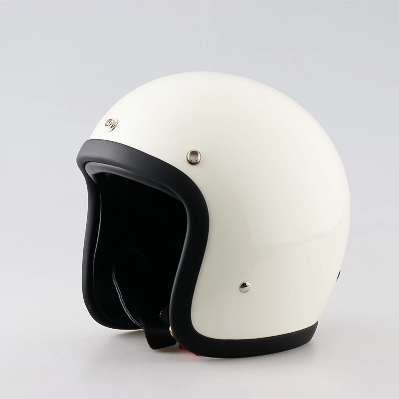 Vintage-Motorradhelm mit niedrigem Profil – DOT- und ECE-Zulassung