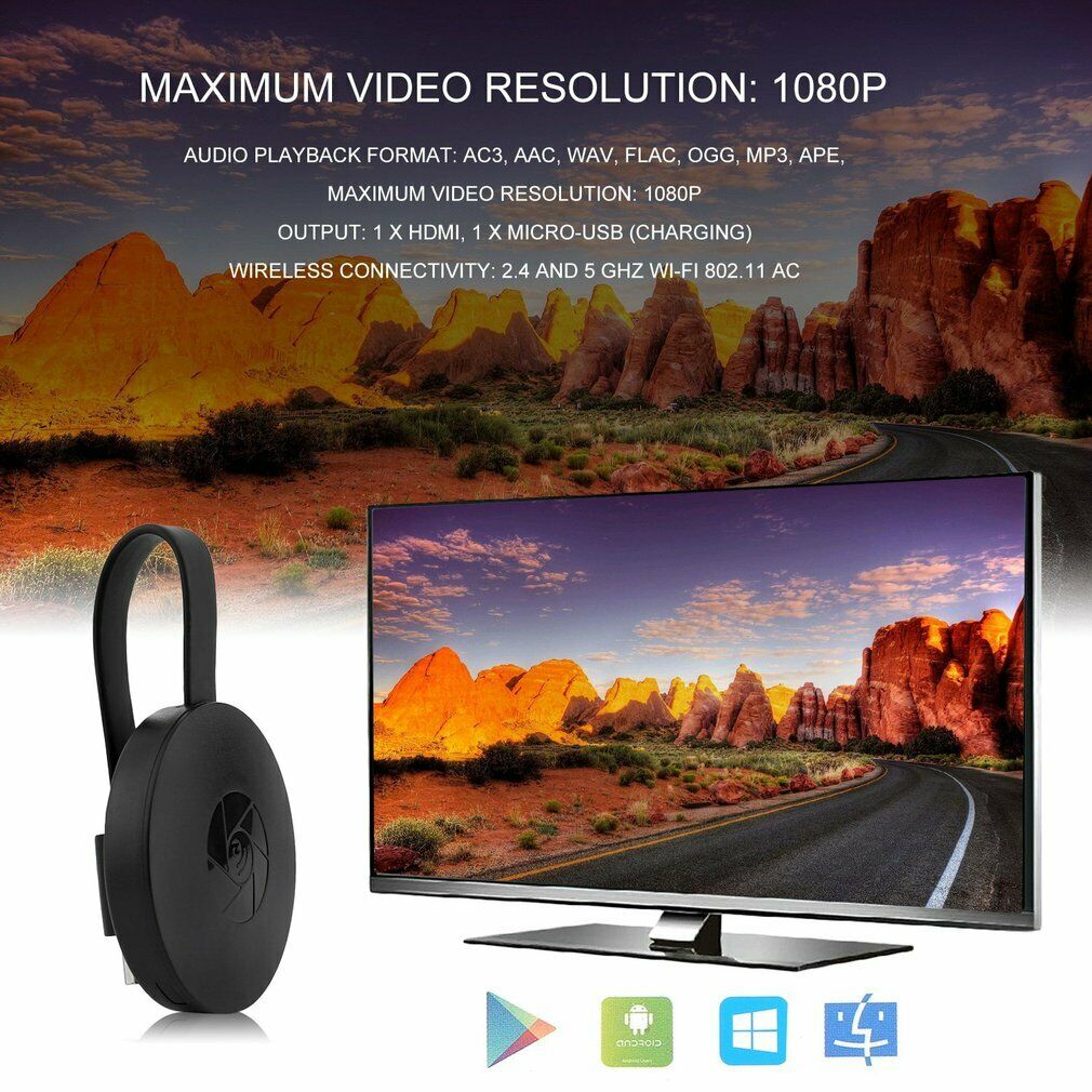 Récepteur TV HDMI sans fil portable l Récepteur TV HDMI à écran portable 1080P